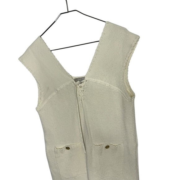 J. Crew Pointelle lace-up sweater-dress size large - Picture 4 of 6